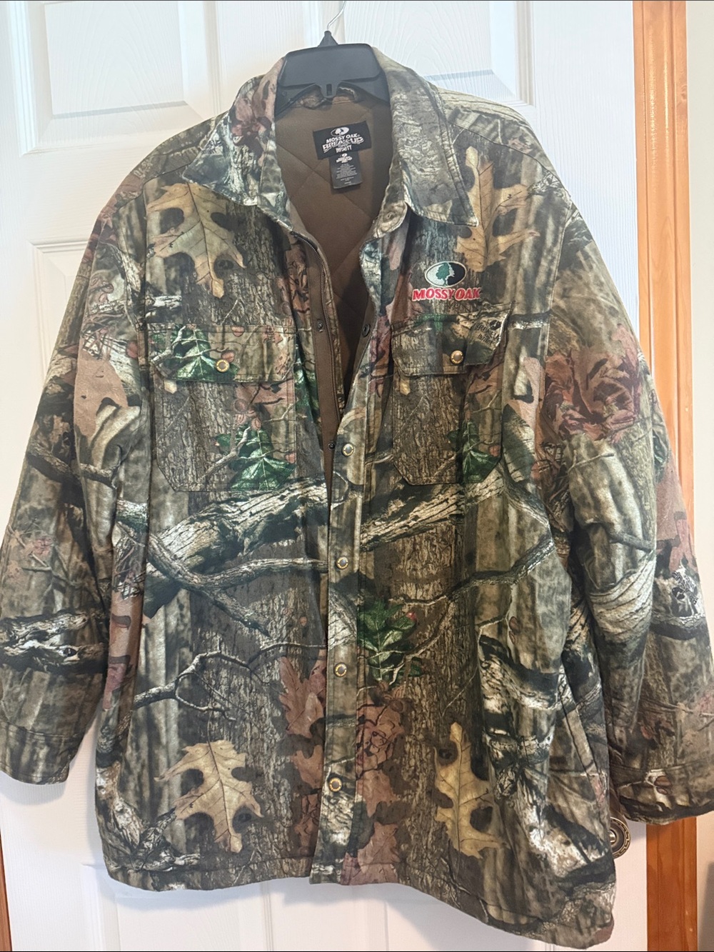 Mossy Oak Break Up Infinity Men's Camouflage Field Jacket in Green and Brown